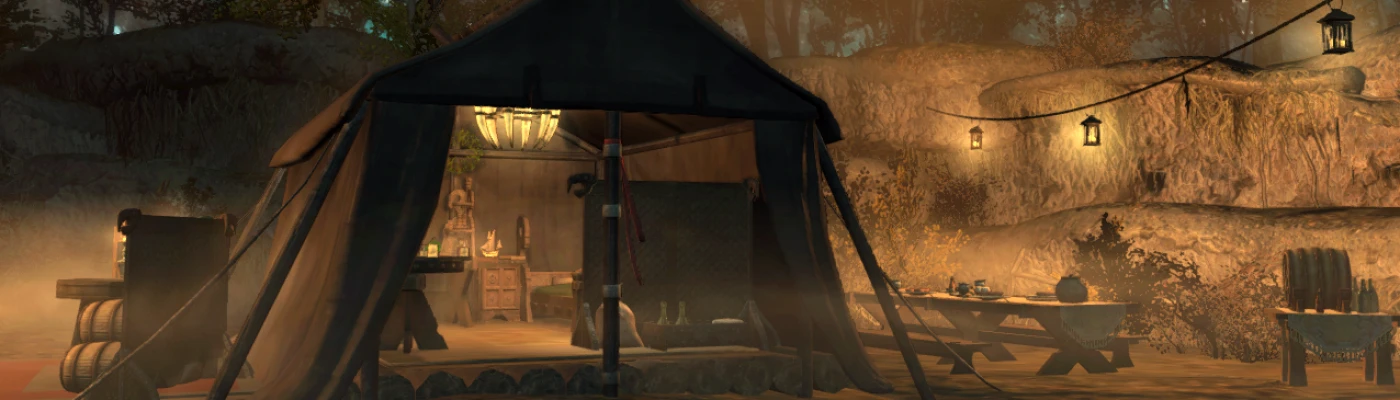 Jai's Skyrim Mods - Alchemy space in the negotiation tent (player home)