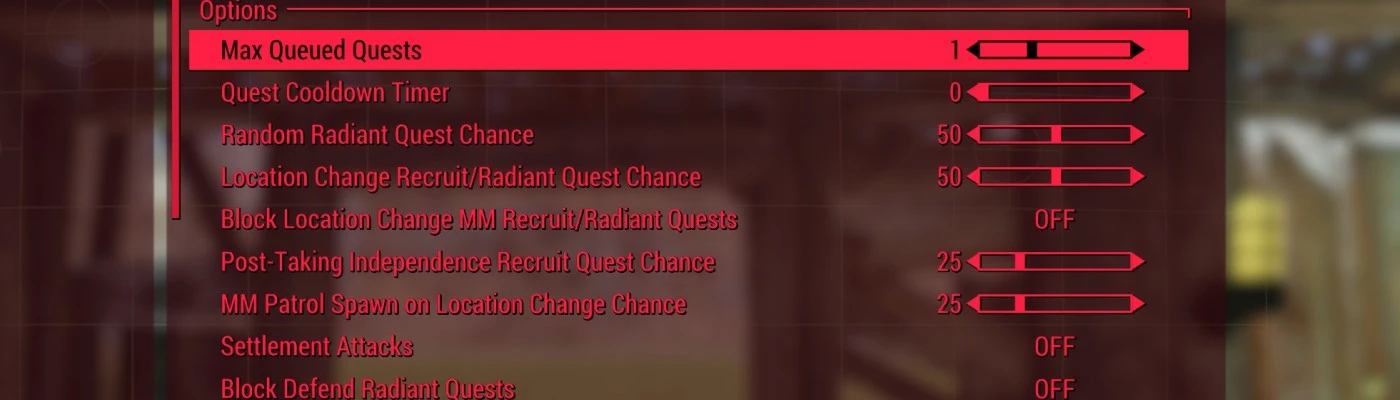 Game Configuration Menu at Fallout 4 Nexus - Mods and community