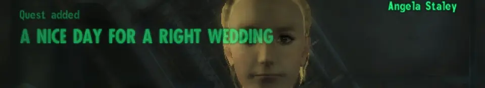 Unmarked Quest Objectives A Nice Day For A Right Wedding At Fallout 3