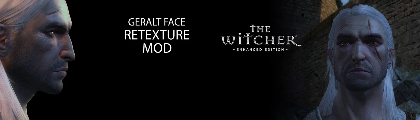 THE WITCHER 1 Geralt face update in progress at The Witcher 3