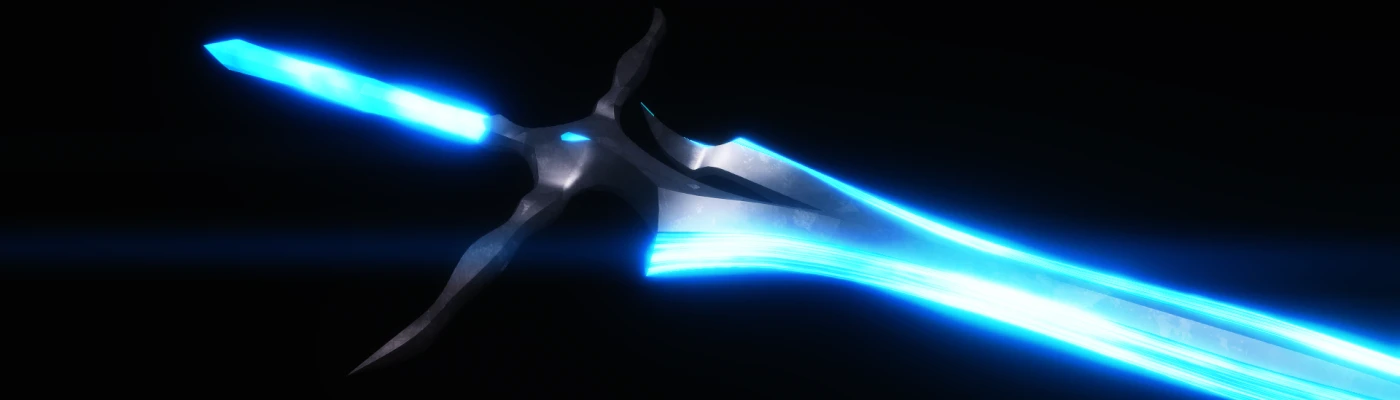 Crystal Edge - 1h and 2h Glowing Sword at Skyrim Special Edition Nexus ...