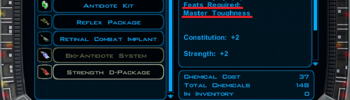 Easier Implants at Star Wars Knights of the Old Republic 2 - Mods and ...