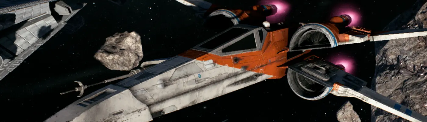 Poe's orange X-Wing from Rise Of Skywalker at Star Wars: Battlefront II ...