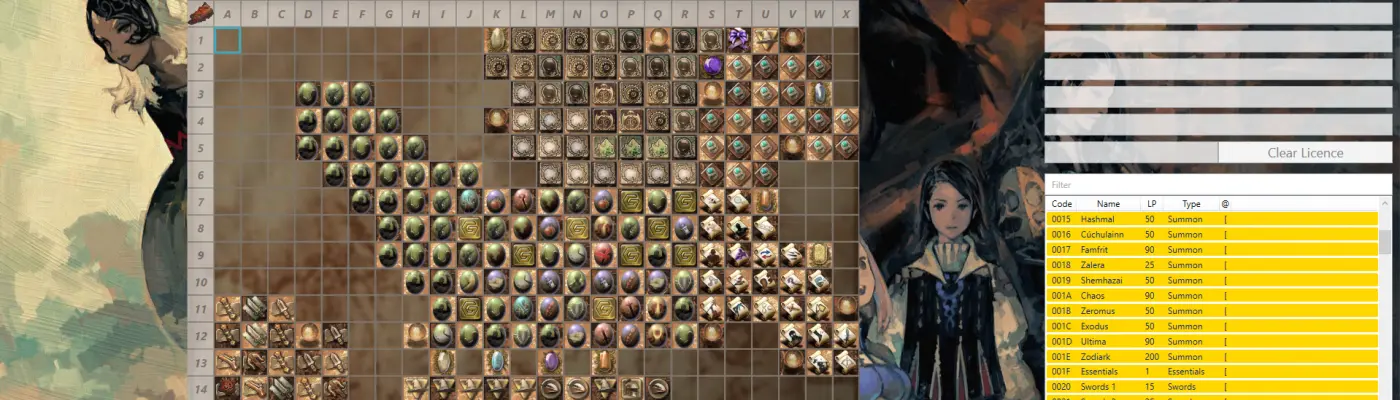 Zodiac Planner Custom License Boards at Final Fantasy XII The