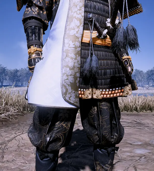 Gosaku and Samurai Clan armor with Sakai Clan emblem
